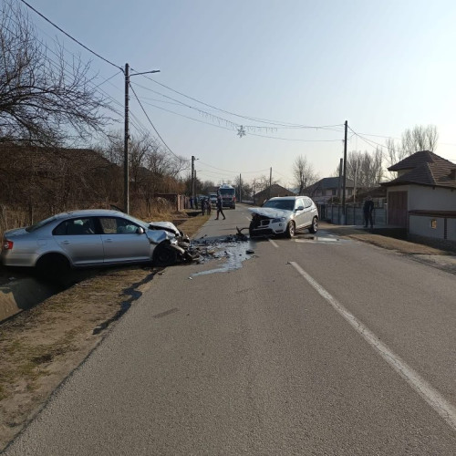 Accident rutier grav în Dragotesti, județul Gorj