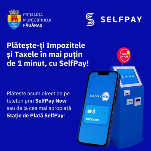 Primăria Făgăraș introduce noi metode de plată pentru taxe și impozite locale
