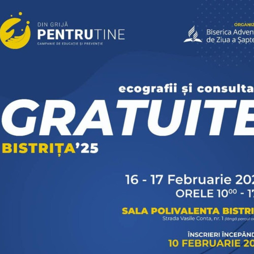 Campania "Din grija pentru tine" oferă servicii medicale gratuite