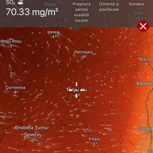 Alertă privind calitatea aerului: Dioxid de sulf depășește limita permisă