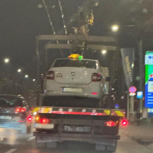 Taximetrist clujean, ajutat de autorități după o parcare neregulamentară