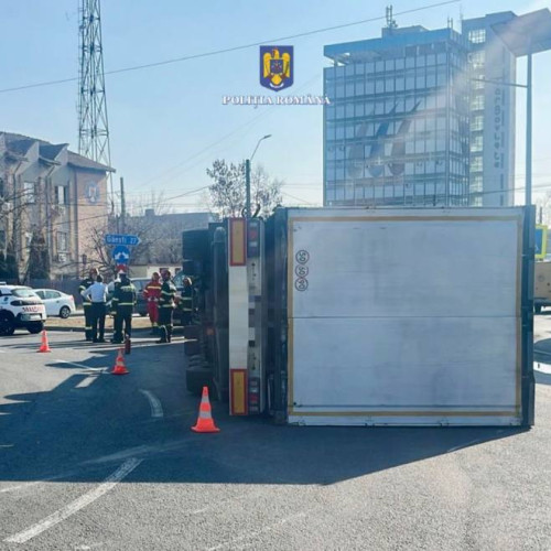 Accident rutier cu pagube materiale în Târgoviște