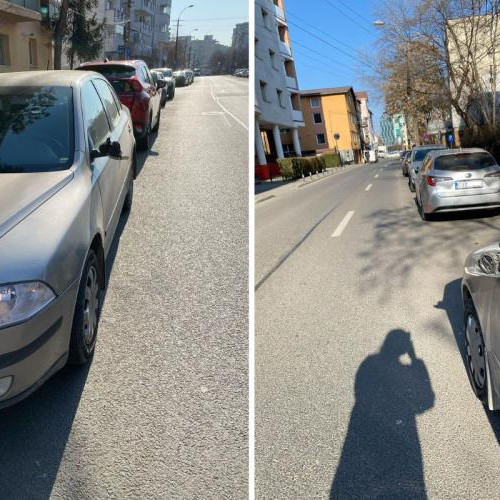 Clujean cu probleme după ce și-a parcat mașina pe o stradă din Cluj-Napoca