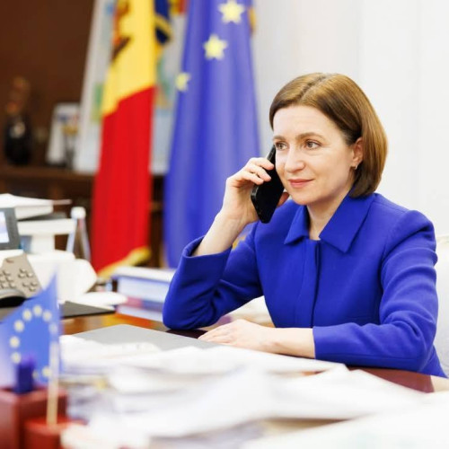Maia Sandu discută cu Ilie Bolojan despre colaborarea dintre România și Moldova