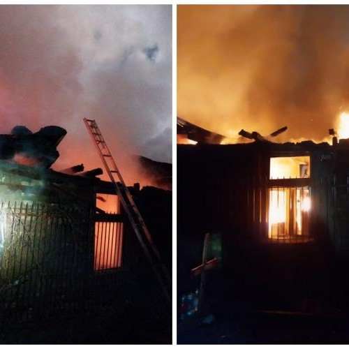 Incendiu devastator în Gherla: trei locuințe improvizate afectate