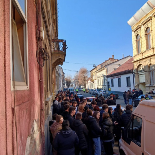 Exercitiu de evacuare în caz de incendiu la Liceul Tehnologic de Industrie Alimentară