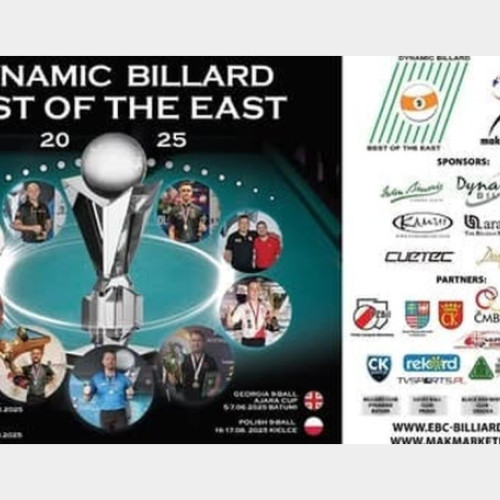 Debutul sezonului 2025 al circuitului Dynamic Billard Best of the East