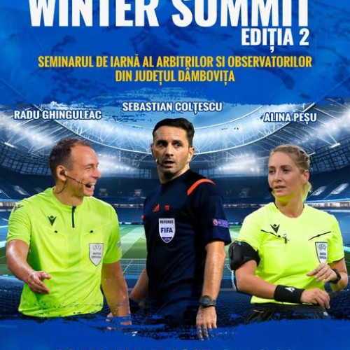 Seminar de iarnă pentru arbitri la Târgoviște pe 22 februarie