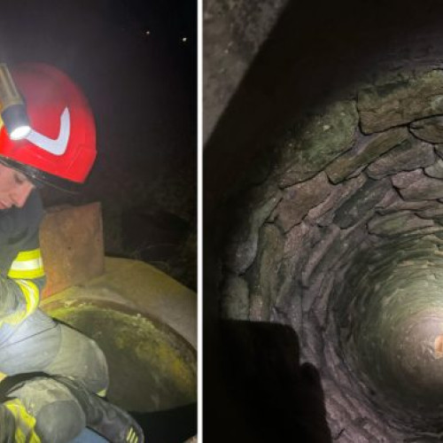 Motan salvat dintr-o fantană veche de localnicii din Flămânzi