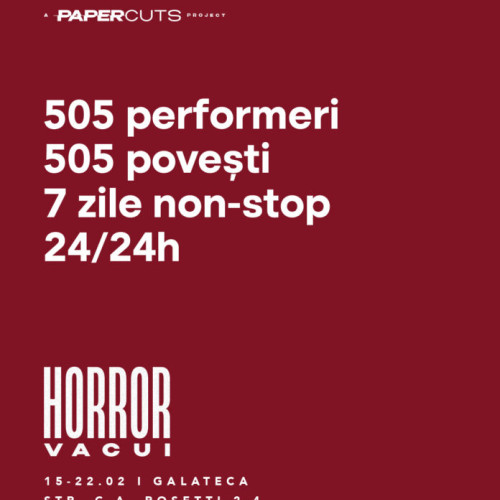 Debutează Horror Vacui, evenimentul teatral de lungă durată din București