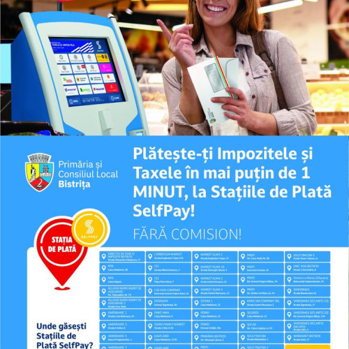 Primăria Bistrița extinde opțiunile de plată a taxelor