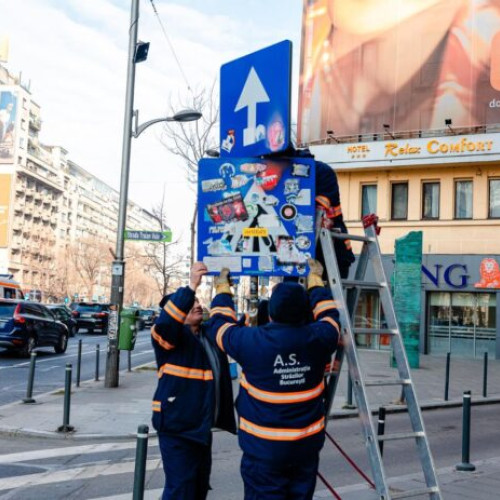 Primarul Nicușor Dan anunță curățarea indicatorilor rutieri vandalizați în București