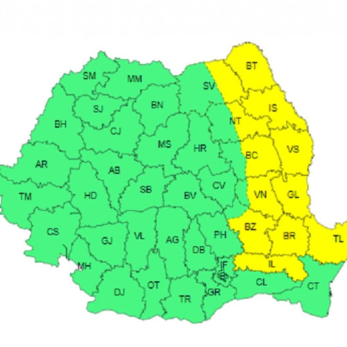 Avertizare cod galben de ninsoare viscolită pentru Moldova și alte regiuni