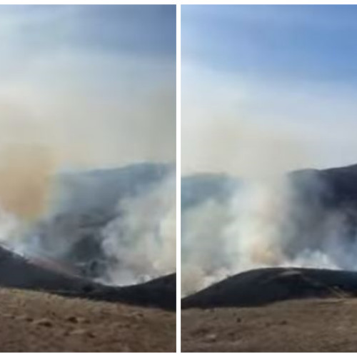Incendiu de vegetație în Cheile Turzii