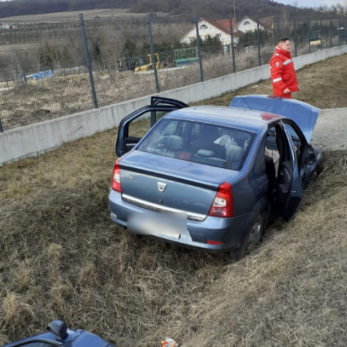 Accident rutier la Bunesti: intervenție rapidă a pompierilor