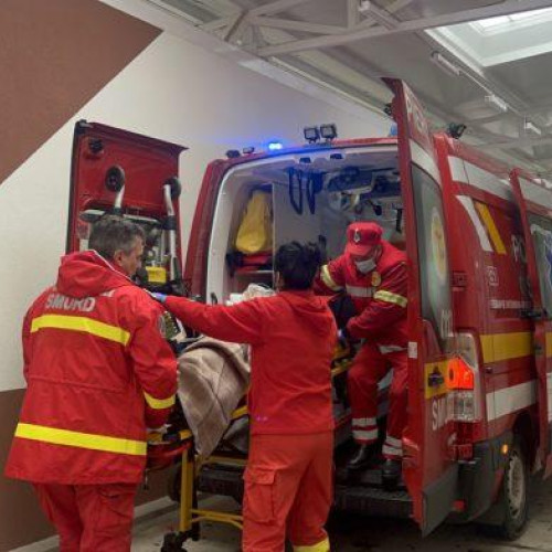 Tanar ranit in accident rutier in drum spre munca