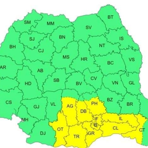 Avertizare meteo în județul Dâmbovița