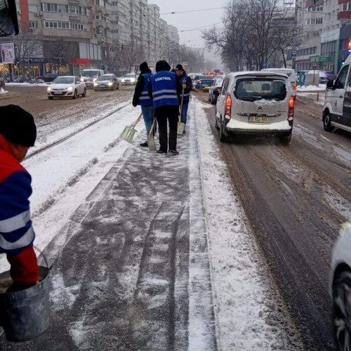 măsuri de siguranță pentru pietoni în urma ninsorilor abundente