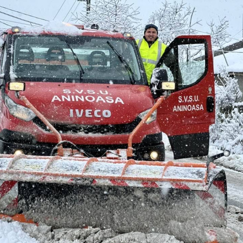 Activitatea comandamentului de iarnă din comuna Aninoasa