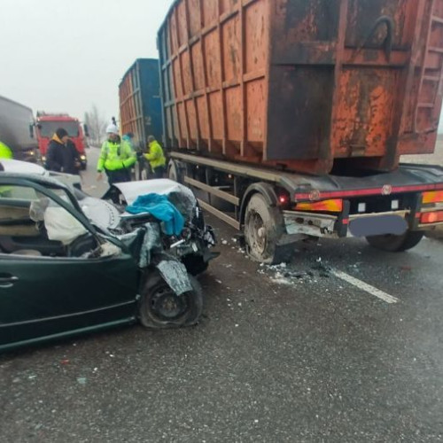 Accident rutier la ieșirea din comuna Sascut