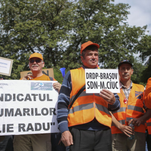 Protest al sindicatelor drumarilor din România