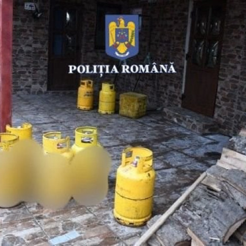 Arădean reținut pentru furtul a 11 butelii de gaz