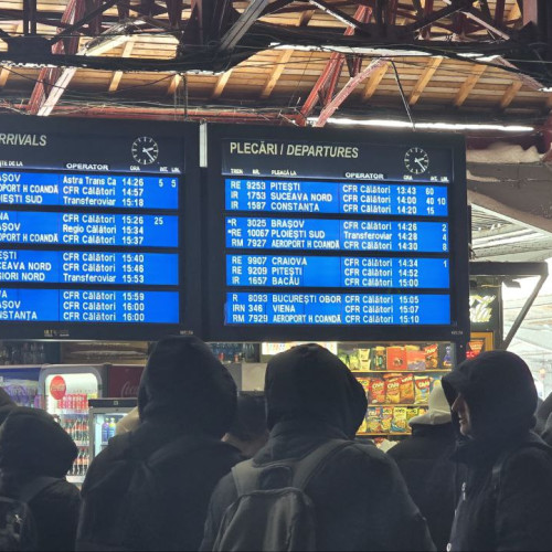 Trenurile București - Constanța au întârzieri semnificative