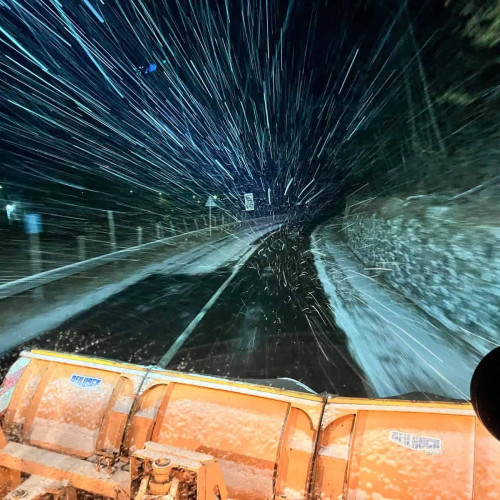 Drumarii au intervenit pentru deszapezire pe Transalpina