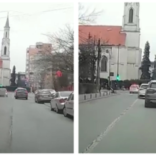Traficul din Cluj-Napoca: un șofer ignoră regulile de circulație