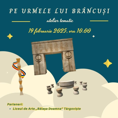 Activități creative la Biblioteca Județeană Dâmbovița pentru a descoperi arta lui Brâncuși