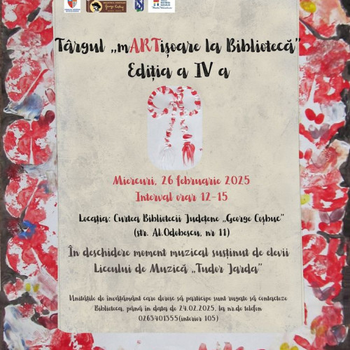 Târgul de mărțișoare va avea loc la Biblioteca Județeană