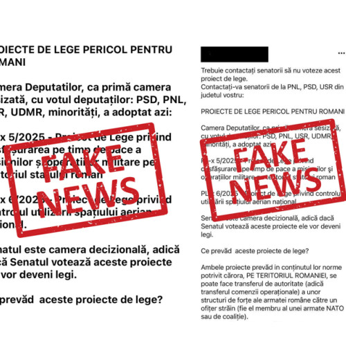 MApN denunță dezinformările legate de noile proiecte legislative