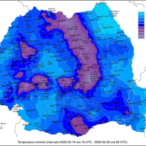 Muntenia a fost polul frigului în România
