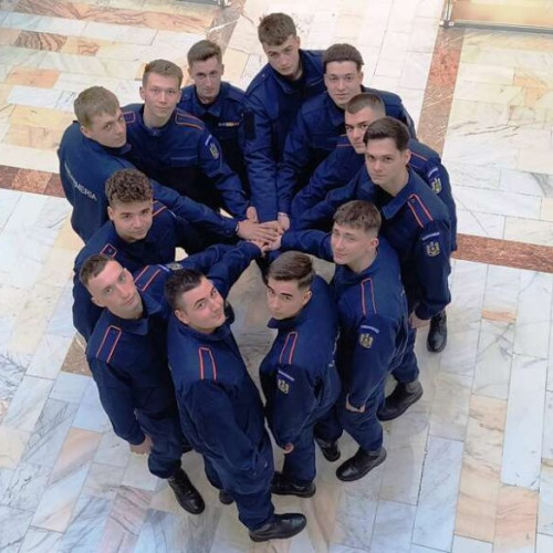 17 elevi de la Școala Militară de Subofițeri de Jandarmi în practică la Inspectoratul de Jandarmi Vrancea