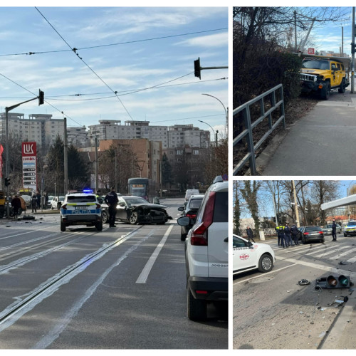 Accident grav între două autoturisme pe strada Plopilor din Cluj-Napoca