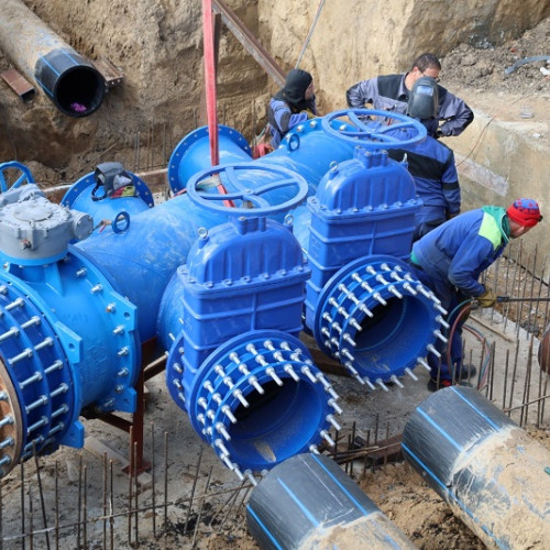 Lucrări de modernizare a rețelelor de apă în Medgidia