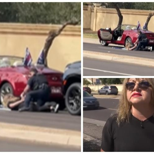 O clujeancă a fost arestată în Arizona după ce a fluturat un steag pro Trump