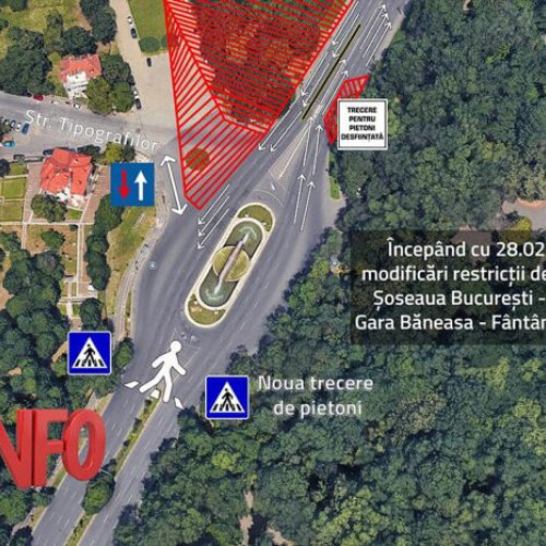 Modificări ale restricțiilor de trafic în zona Fantana Miorita