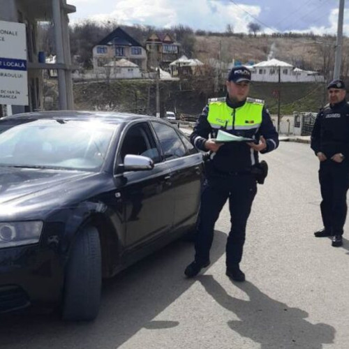 Acțiune a poliției pentru menținerea ordinii publice în Vrancea