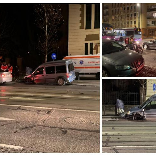 Accident rutier pe strada Horea din Cluj-Napoca