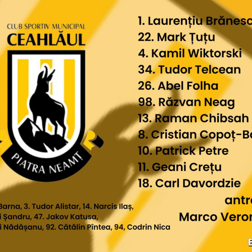 CSM Ceahlăul Piatra-Neamț obține o victorie importantă la Dumbrăvița