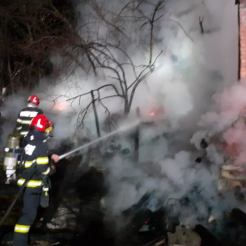 Incendiu pe strada Uliului din Cluj-Napoca