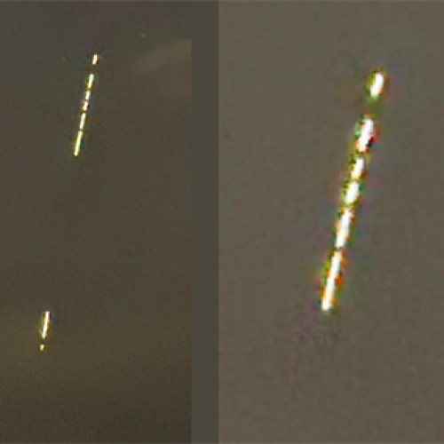 Lumini ciudate pe cerul unei nopți de februarie