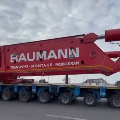 Transport agabaritic cu destinația Termocentrala Mintia a intrat în România