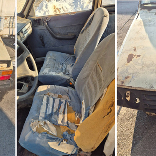 Dacia ruginită de vânzare la prețul de 3.700 euro