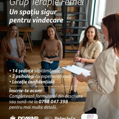 Grup de terapie pentru femeile afectate de violență domestică