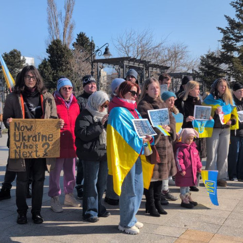 Protest pentru Ucraina în Constanța