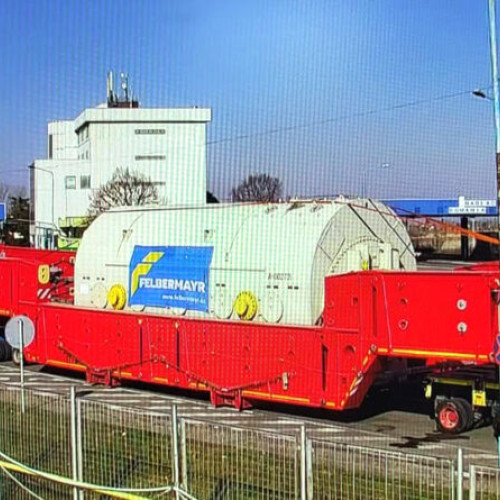 Cel mai mare transport agabaritic din vestul țării, spre Termocentrala Mintia