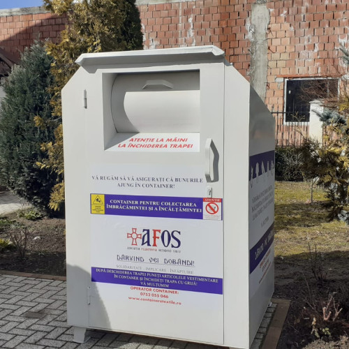 Proiectul de reciclare a hainelor derulat de Asociatia Filantropia Ortodoxa Sibiu