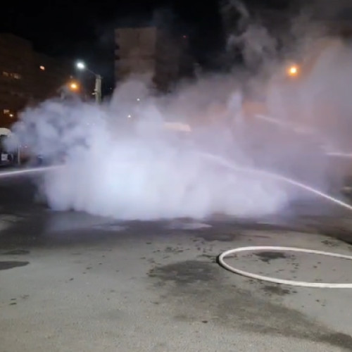 Pompierii intervin în Grigorescu după ce un autobuz electric a fumat